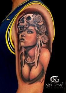 catrinas#chica#calaveras#chicana#tatuaje#tattoo#tatuajes#tattoos#blanco y negro#realismo#realistas#realista#tatuadores#tatuador#españoles#valencianos#valencia#rgtattoo#rafa#granell#brazos#brazo#mejores#rosas#plumas#pechos#la torre#mundo#