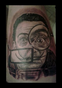 TATUAJE#TATTOO#SALVADOR#DALI#RETRATO#REALISTA#TATUAJES#TATTOOS#REALISTAS#RAFA#GRANELL#RGTATTOO#