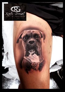 tatuajes#animales#perros#boxer#realistas#realismo#tattoo#realista#retratos#blanco#negro#valencia#tatuador#valenciano#español#piernas#muslo#rafa#granell#rgtattoo#