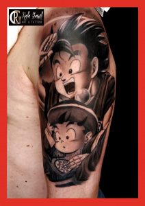 dragonball#tattoo#tatuajes#songoku#blancoynegro#rgtattoostudio#rafagranelltattoo#songohan#boladedragon#boladeldrack#tatuadores#españoles#valencianos#mejores#tattoos#españa#valencia#mangacartoons#dibujos#animados#brazos